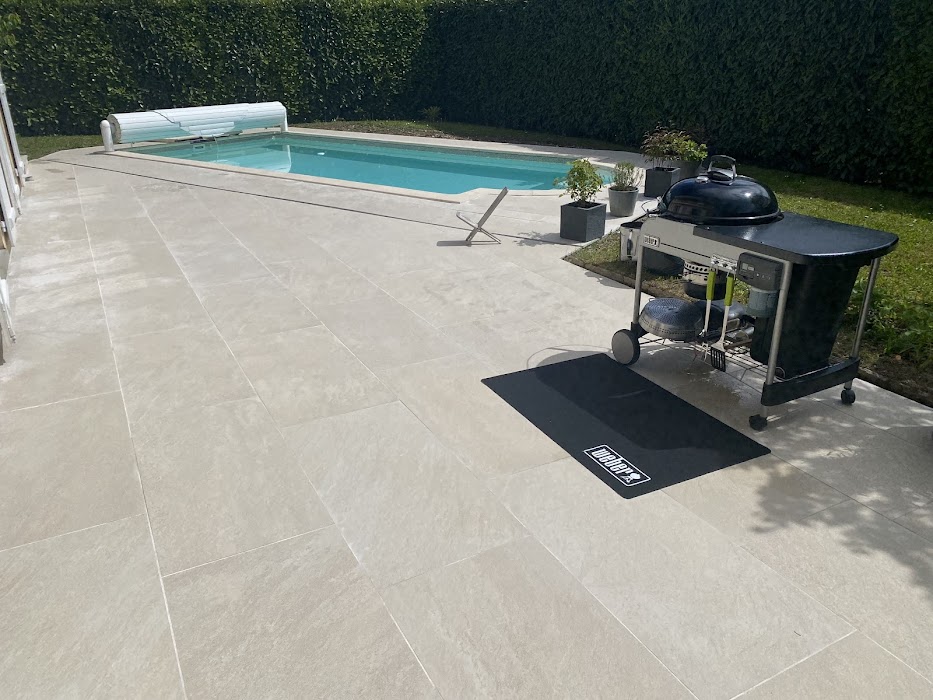 Pose de dalles en grès cérame - Photo 2