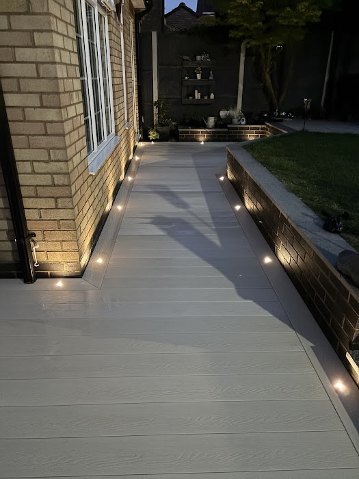 Création d'une terrasse avec éclairage LED
