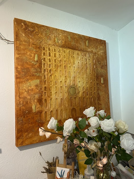 Exposition des œuvres en pigments d'ocre - Photo 4