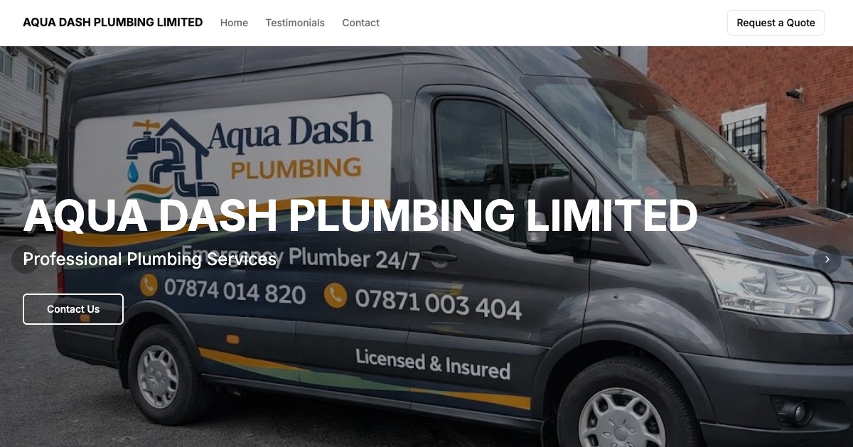 contactaquadashplumbing.artisae.co.uk